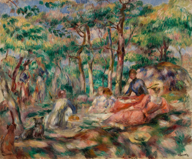 Picnic (El Almuerzo sobre la Hierba) - Pierre-Auguste Renoir