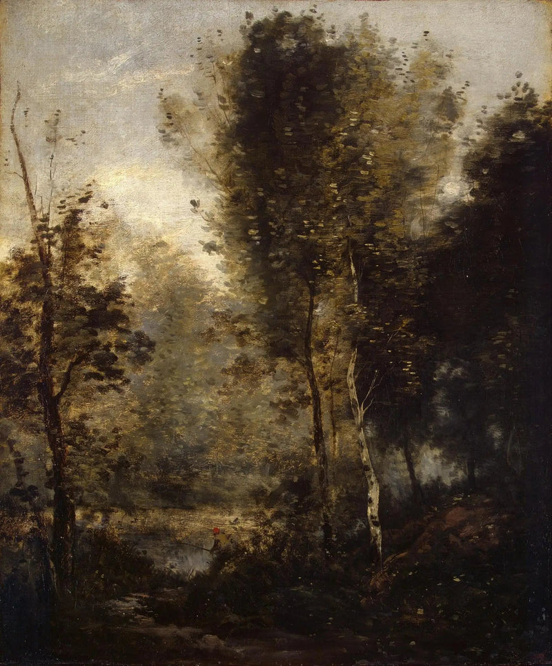 Piscina en el bosque - Jean-Baptiste Camille Corot