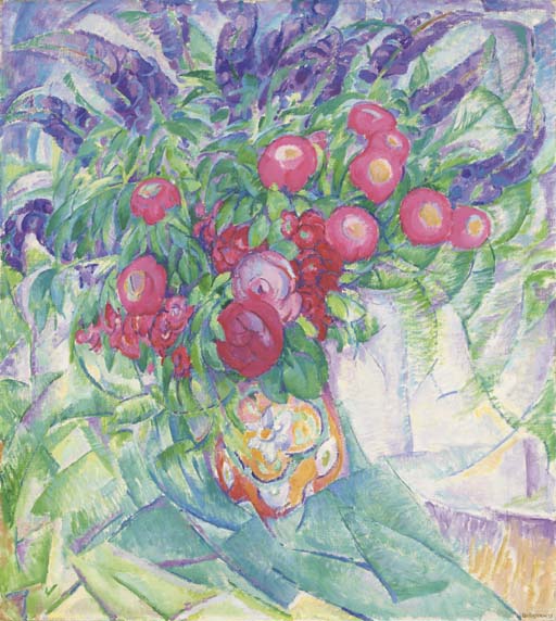 Pivoines, anémones et lupins – Leo Gestel