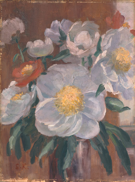 Pivoines par Kuroda Seiki, peinture de pivoines