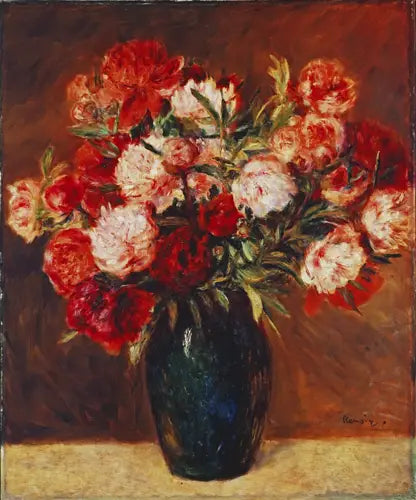 Peonías - Pierre-Auguste Renoir