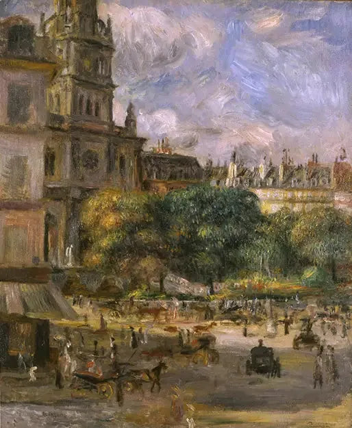 Plaza de la Trinidad, París - Pierre-Auguste Renoir