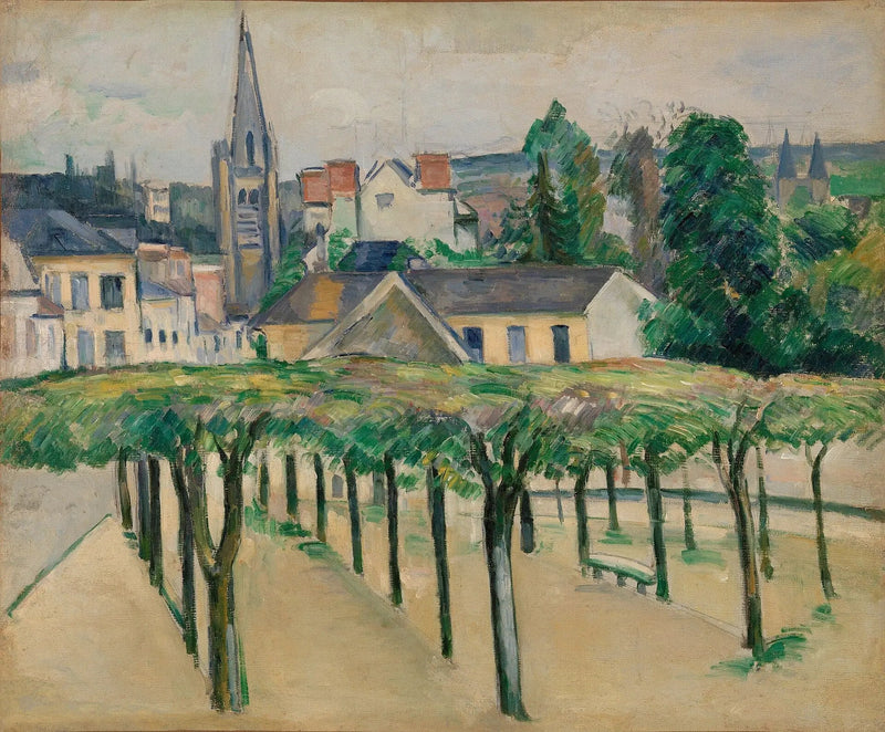 Plaza de pueblo - Paul Cézanne