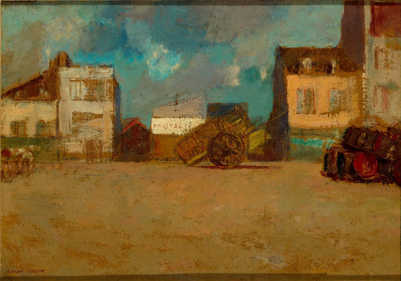 Plaza del Pueblo, Bretaña - Odilon Redon