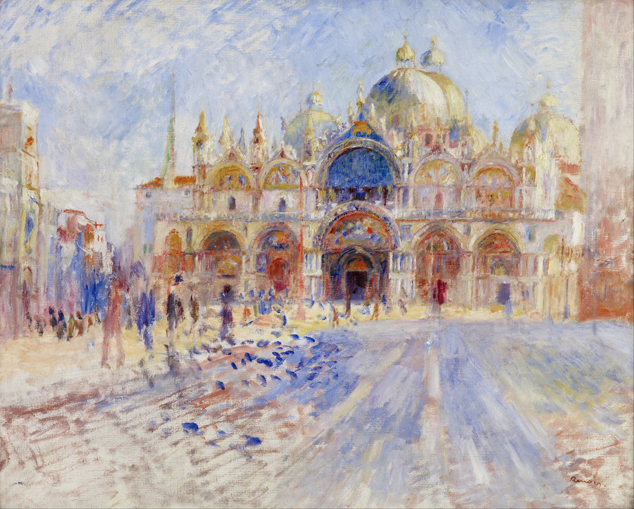 La Plaza de San Marcos, Venecia - Pierre-Auguste Renoir