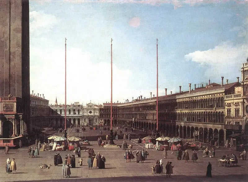 Lugar San Marcos hacia la iglesia San Geminiano - Canaletto