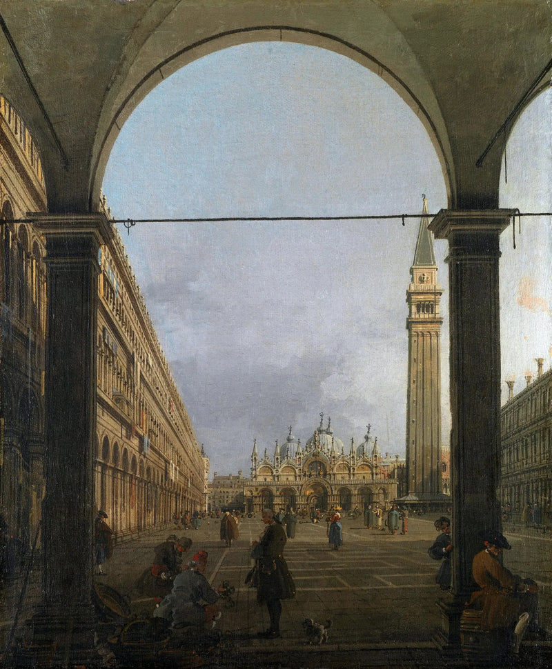 Plaza de San Marcos hacia el este vista desde el ángulo noroeste - Canaletto