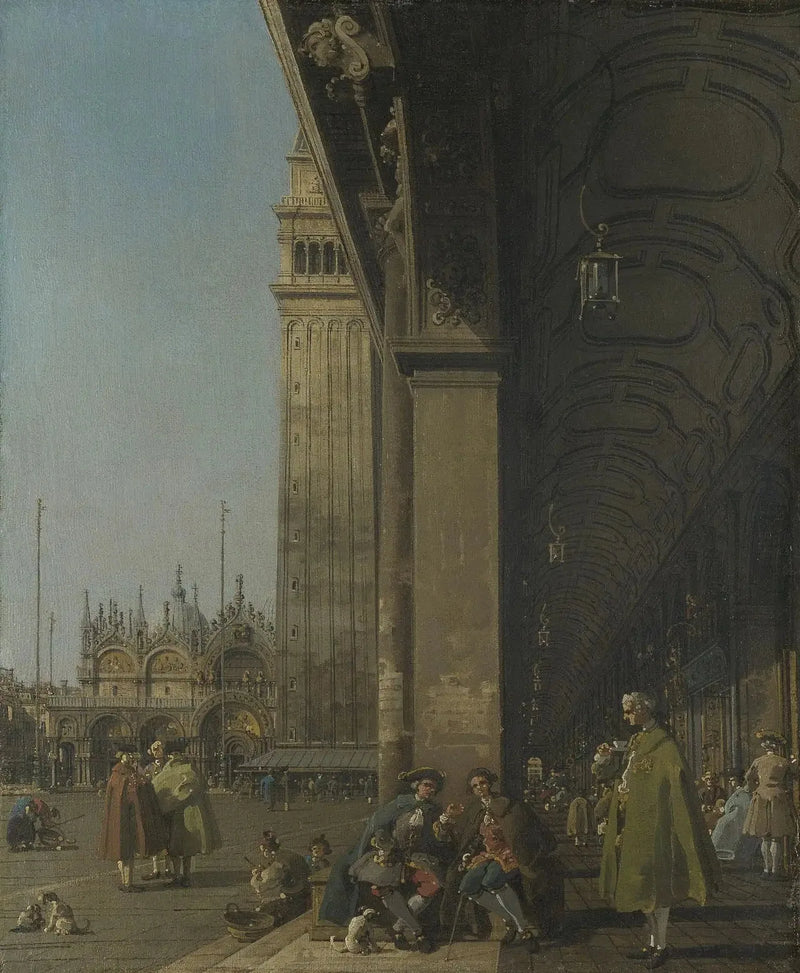 Vista de la Plaza de San Marcos hacia el este desde el ángulo suroeste - Canaletto