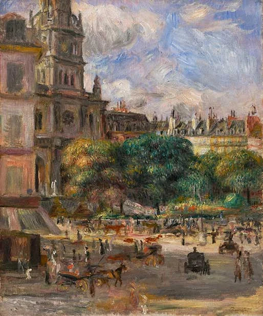 Plaza de la Trinidad, París - Pierre-Auguste Renoir