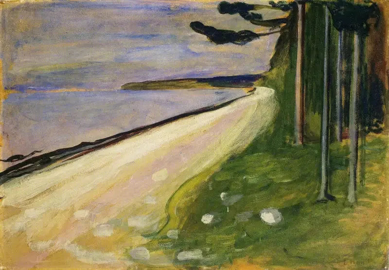Playa en Åsgårdstrand - Edvard Munch