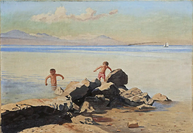 Playa de Bellerive en Ouchy - Félix Vallotton