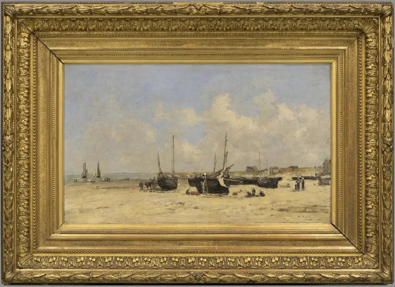 Playa de Berck en marea baja - Eugène Boudin