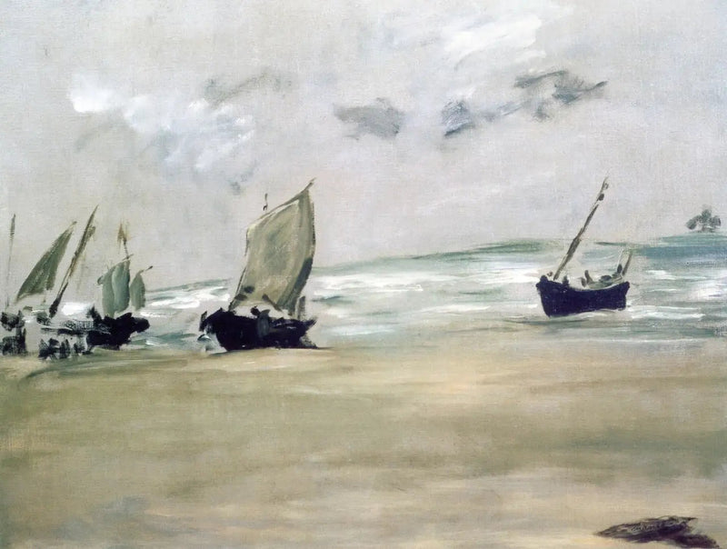 Playa de Berck-sur-mer a baja marea - Édouard Manet