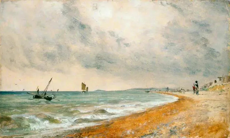 Playa de Hove con barcos de pesca - John Constable