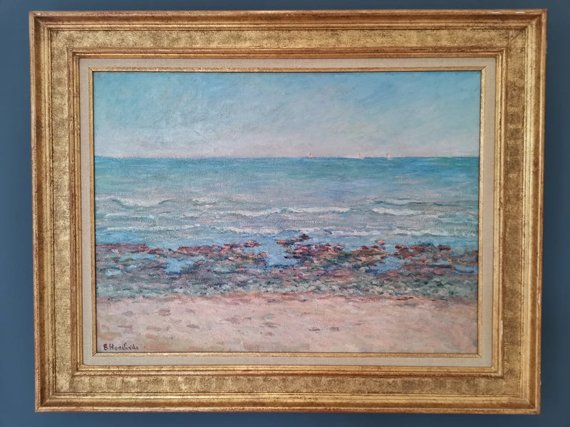 Playa de la costa normanda - Blanche Hoschede Monet
