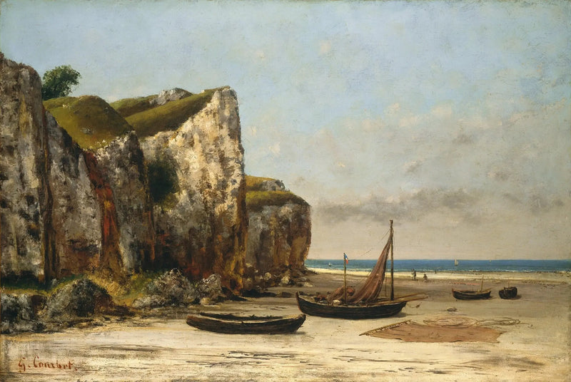 Playa de Normandía - Gustave Courbet