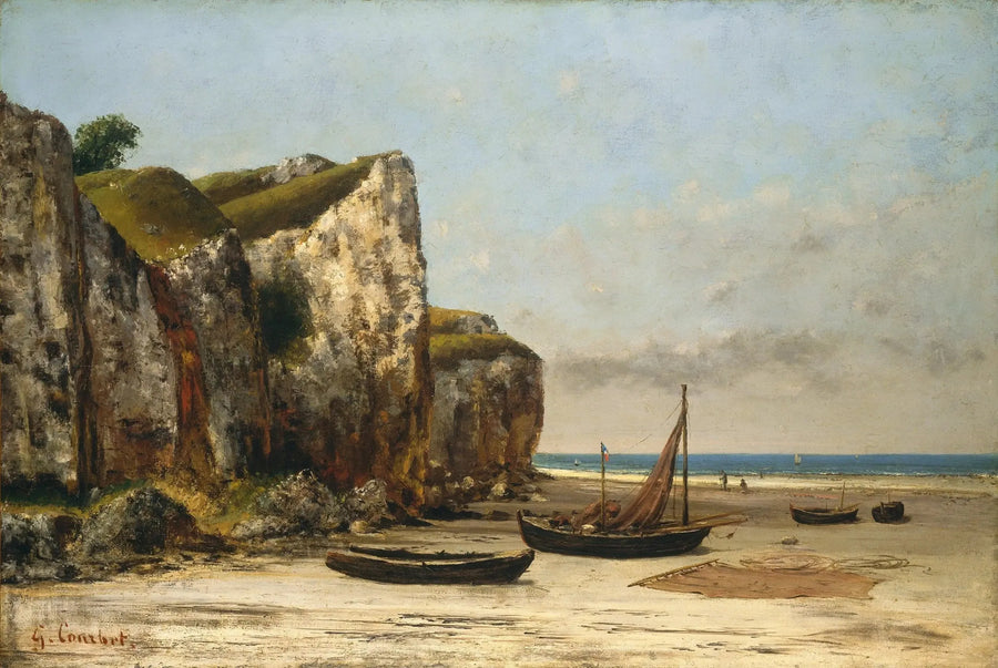 Playa de Normandía - Gustave Courbet