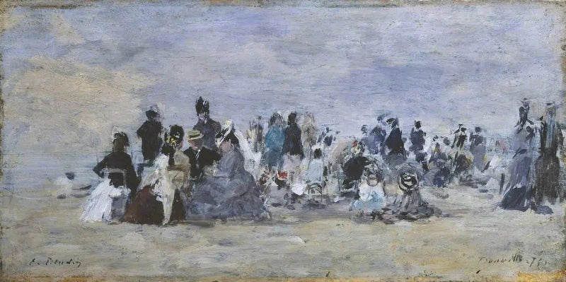 Playa de Trouville - Eugène Boudin