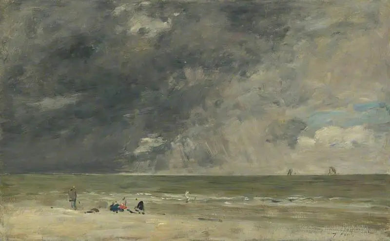 Playa de Trouville - Eugène Boudin