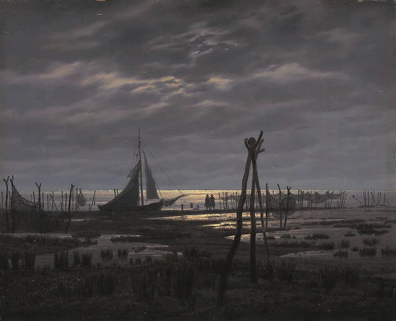 Pantano costero - Caspar David Friedrich