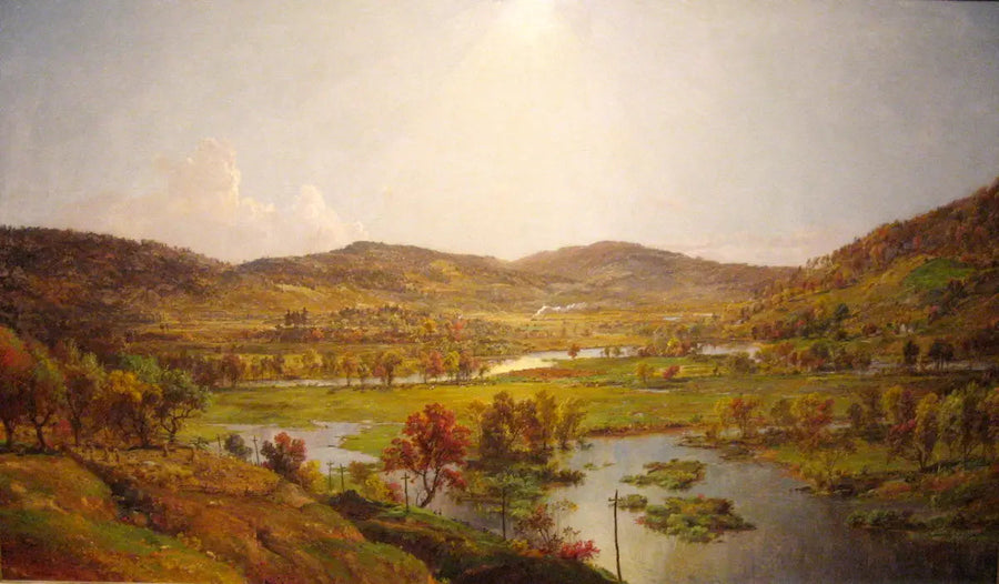 Llanuras de Sidney con la confluencia de los ríos Susquehanna y Unadilla - Jasper Francis Cropsey