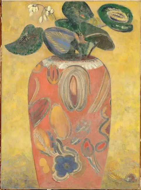 Planta verte en una urna - Odilon Redon