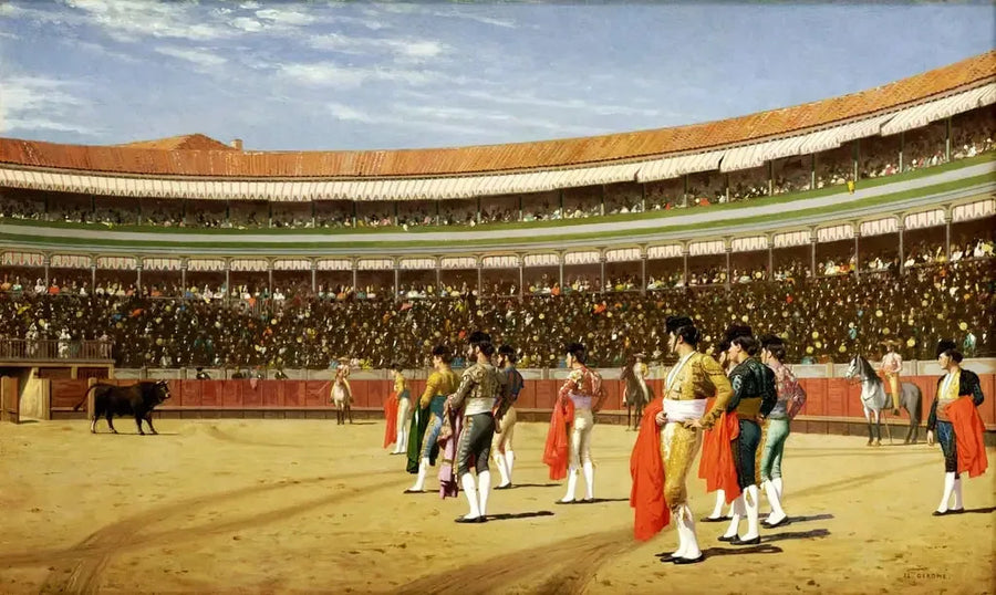 Plaza de toros: la entrada del toro - Jean-Léon Gérôme