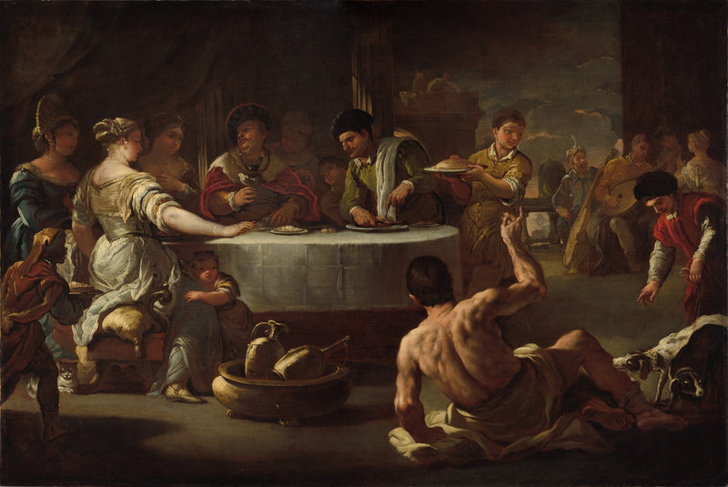 Buceo y Lazare - Luca Giordano