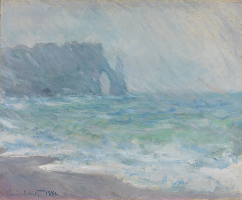 Lluvia en Étretat - Claude Monet