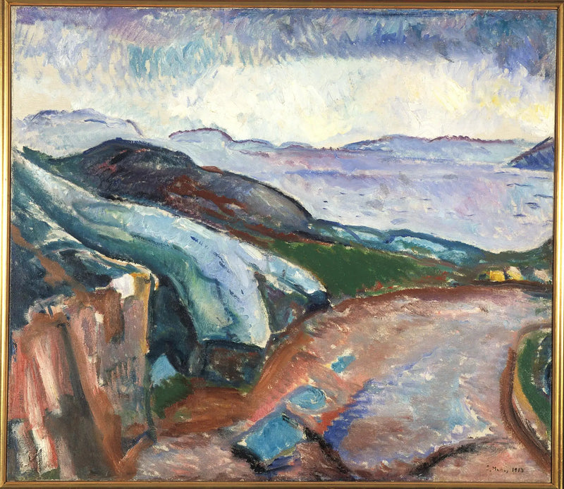 Lluvia de lado - Edvard Munch