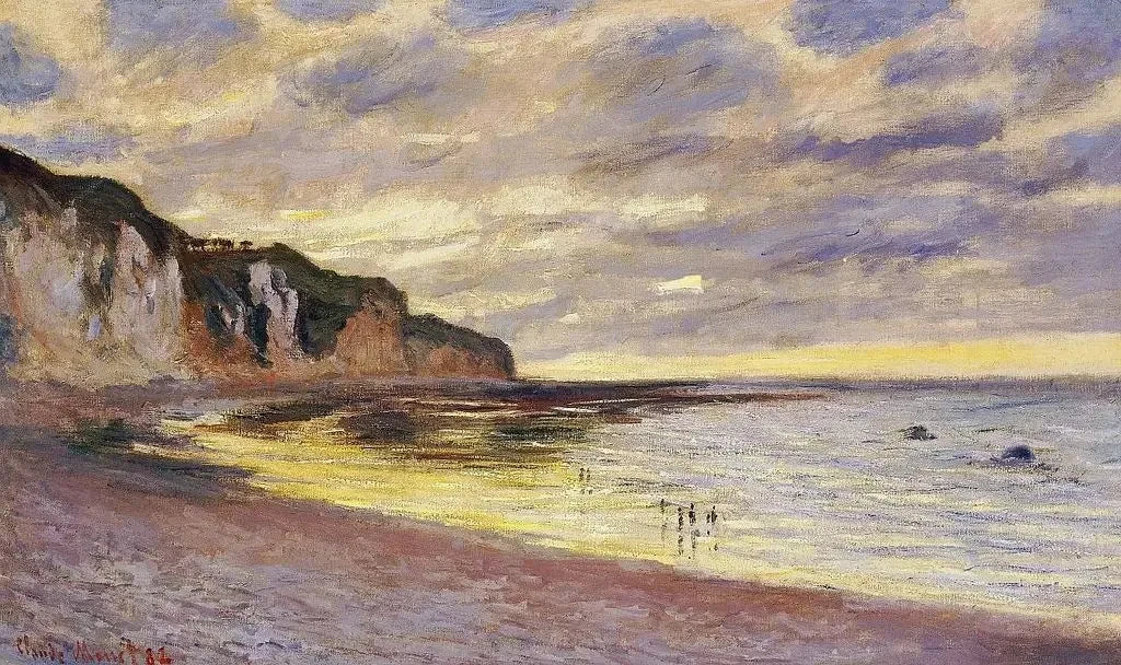 Pointe de l'Ailly, marea baja W778 - Claude Monet