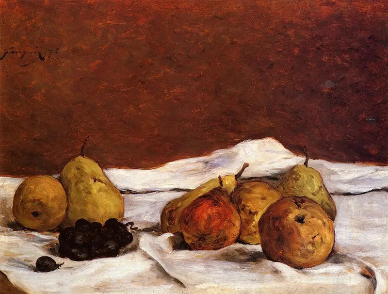 Peras y uvas - Paul Gauguin