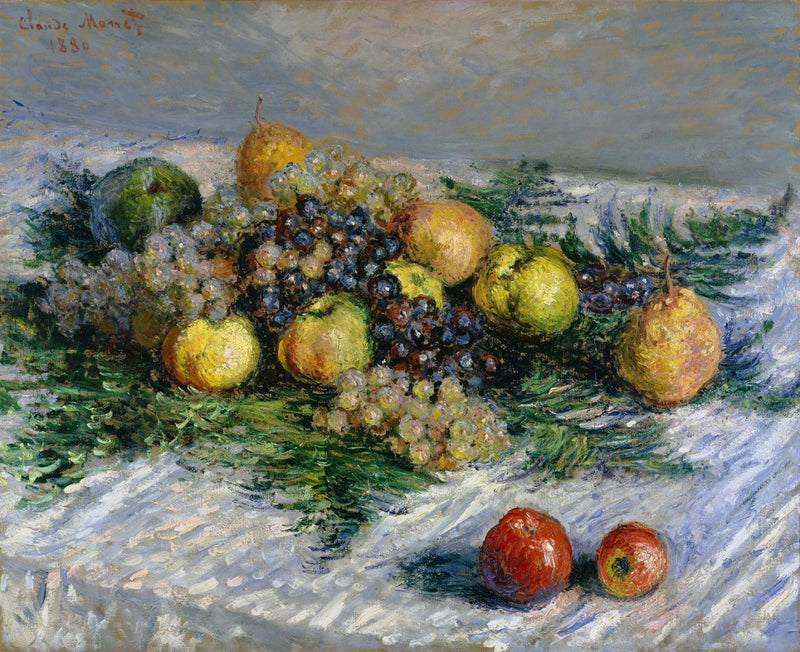 Peras y uvas W631 - Claude Monet