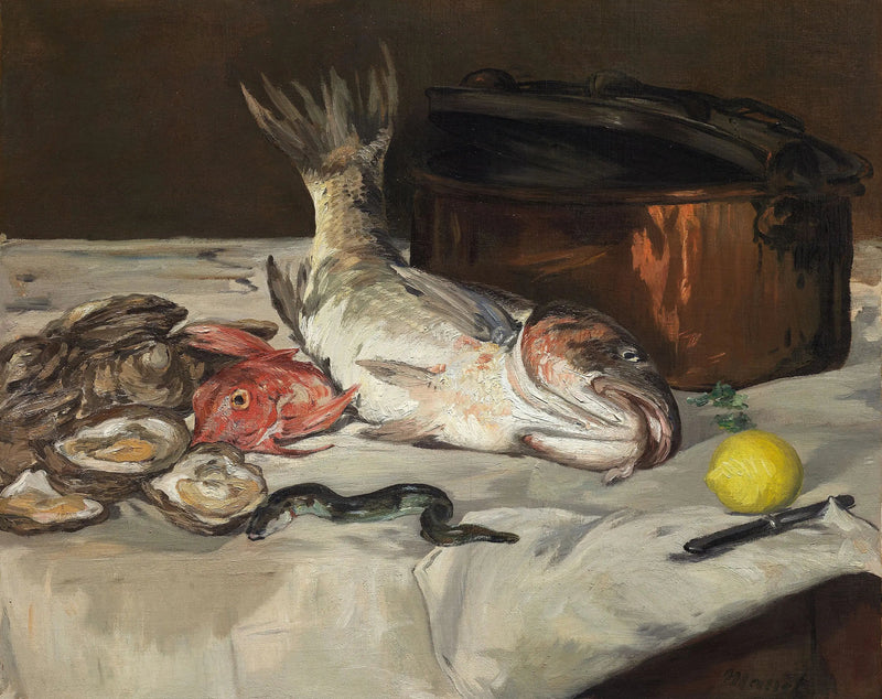 Pescado (Naturaleza muerta) - Édouard Manet