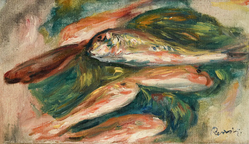 Peces sobre una hoja verde - Pierre-Auguste Renoir