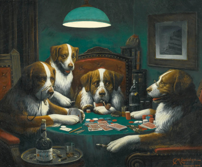 Juego de póker - Cassius Marcellus Coolidge
