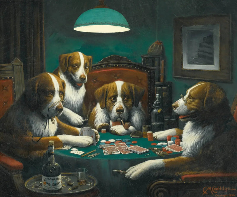 Juego de póker - Cassius Marcellus Coolidge