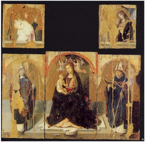 Polyptyque de saint Grégoire - Antonello de Messine image 1 copie peinte à la main à l’huile