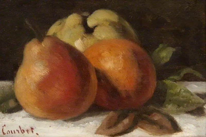 Manzana, pera y naranja - Gustave Courbet