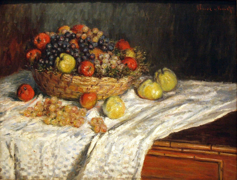 Manzanas y uvas W545 - Claude Monet