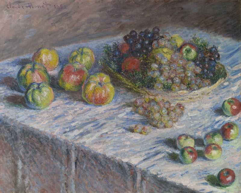 Manzanas y uvas W546 - Claude Monet