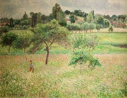 Pommiers à Éragny - Camille Pissarro - Reproductions de tableaux et peintures haut de gamme