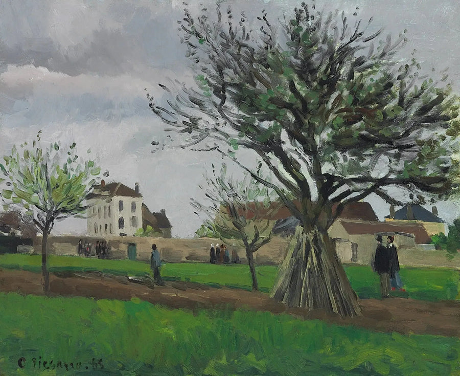 Manzanos en Pontoise (La casa del padre Gallien) - Camille Pissarro