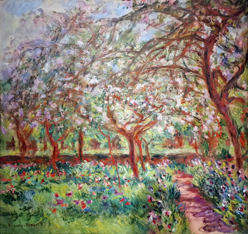Los manzanos en flor - Claude Monet