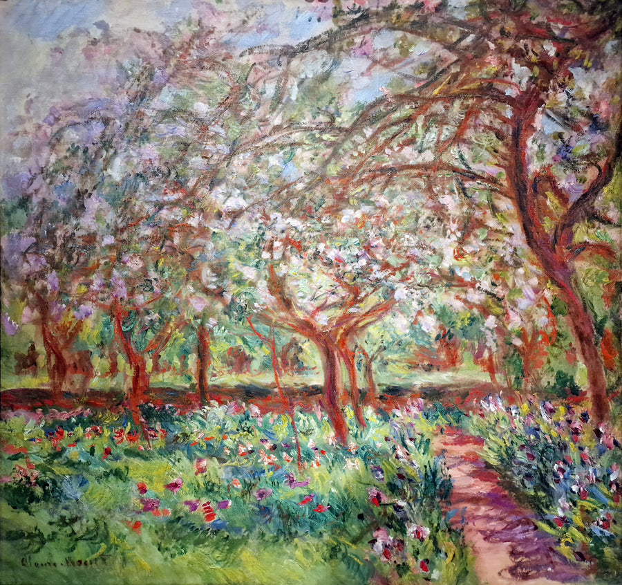 Los manzanos en flor - Claude Monet