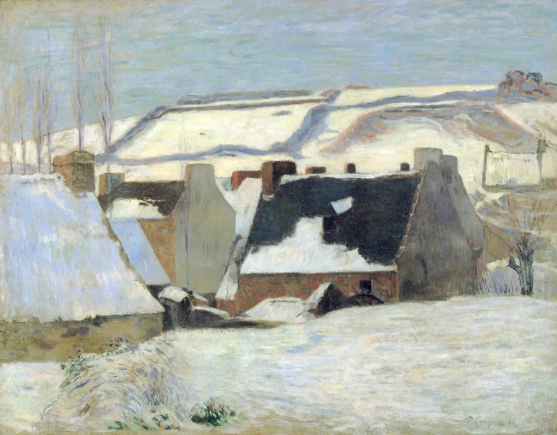 Pont-Aven bajo la nieve - Paul Gauguin
