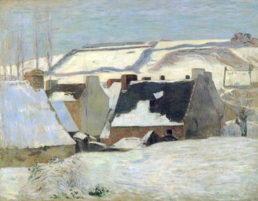 Pont-Aven bajo la nieve - Paul Gauguin
