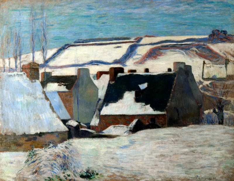 Pont-Aven bajo la nieve - Paul Gauguin