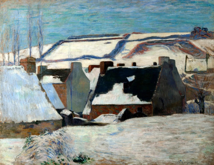 Pont-Aven bajo la nieve - Paul Gauguin