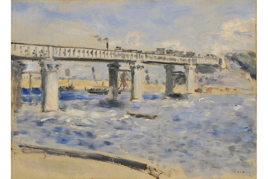 Puente de ferrocarril en Argenteuil - Pierre-Auguste Renoir